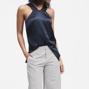 Banana Republic Navy Blue Halter Top